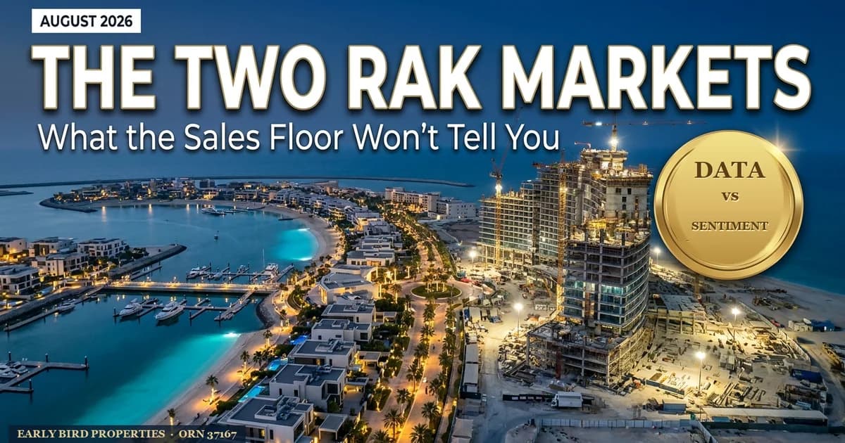 The Two Ras Al Khaimah Markets: What the Sales Floor Says vs What the Data Says