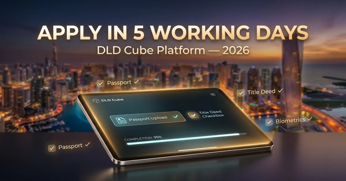 DLD Cube platform application steps illustration