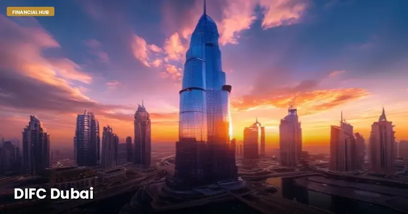 DIFC Dubai skyline financial center